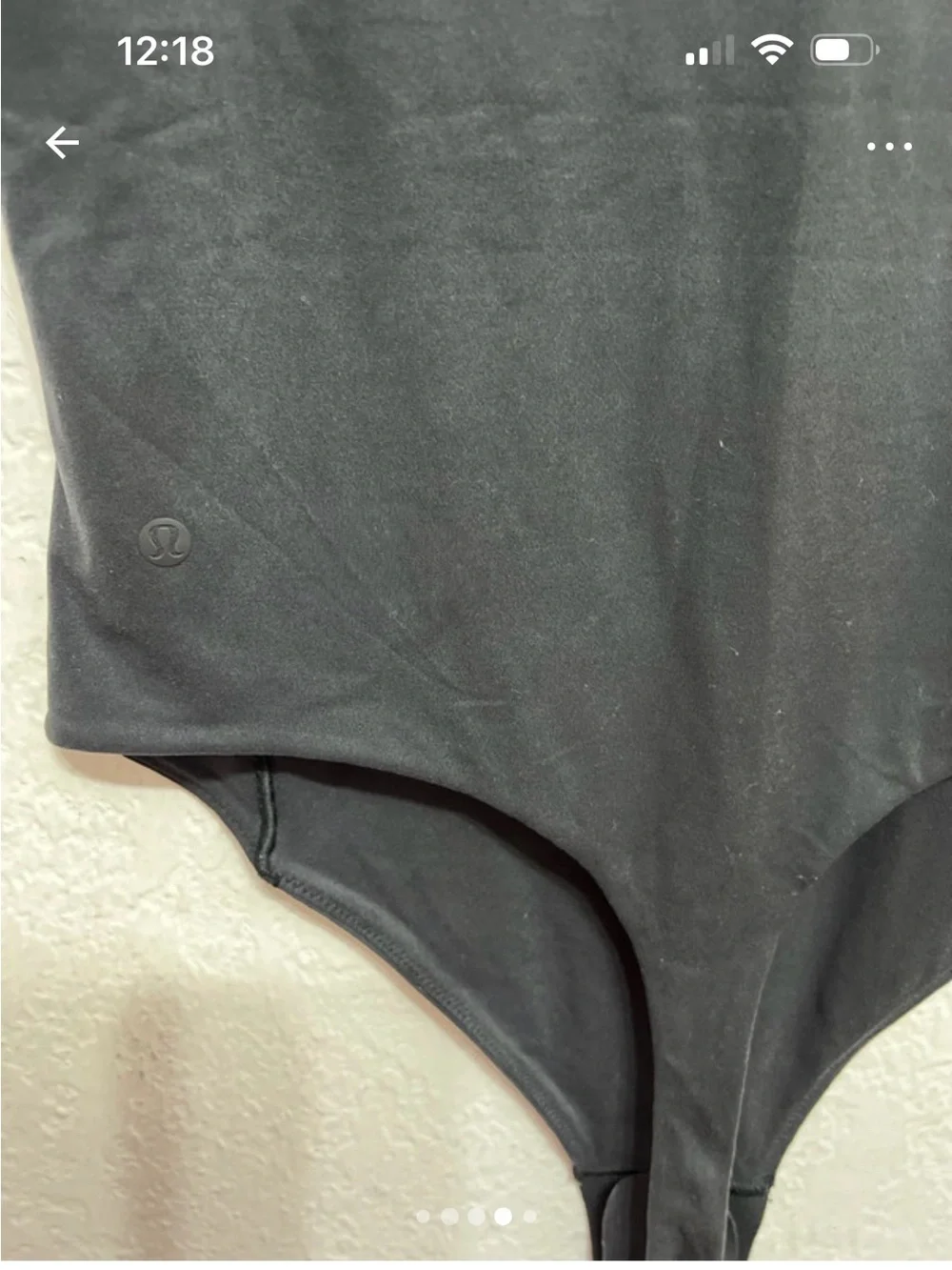 lululemon athletica Black Scoop Neck Bodysuit
